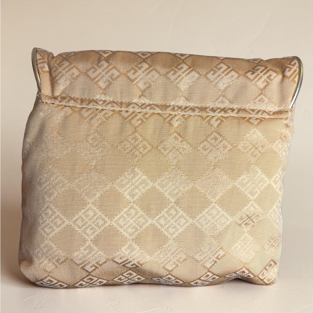 Givenchy Parfums 4G Monogram Clutch/Pouch/Beige & Gold Vintage - Picture 2 of 9